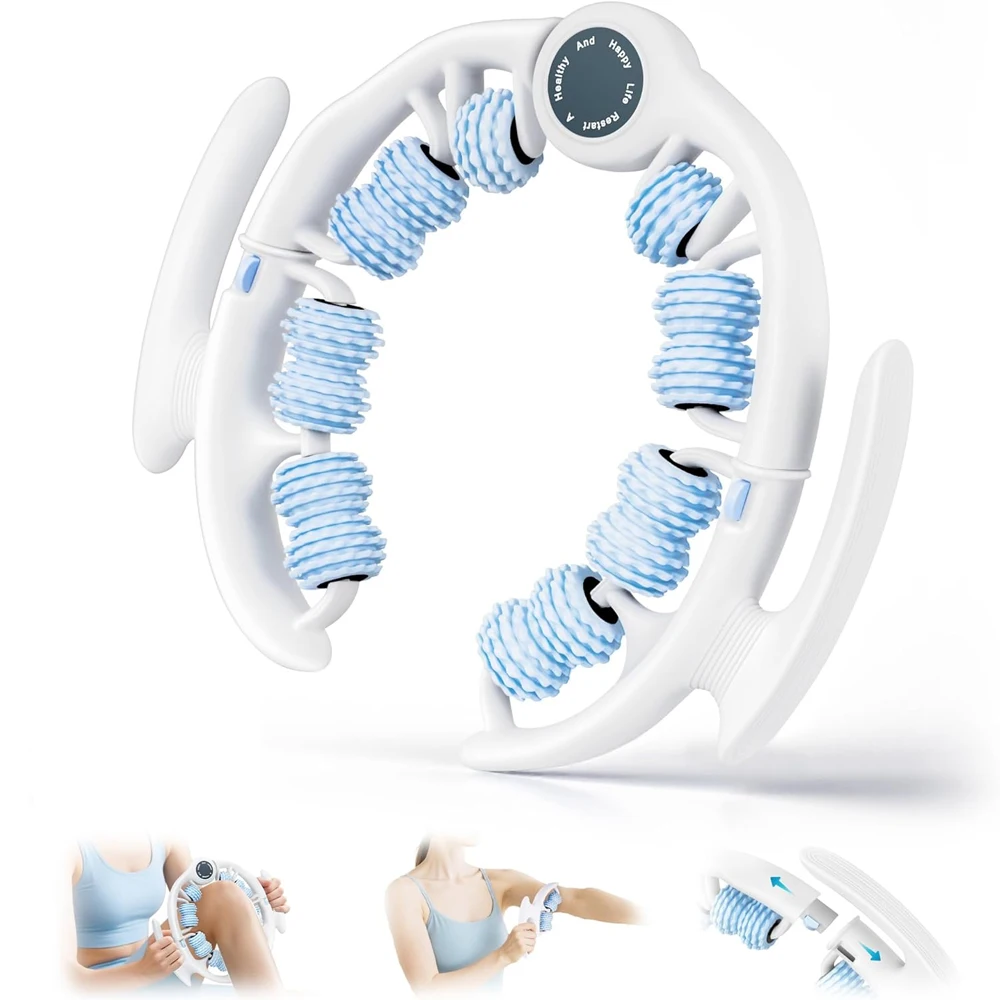 1pcs Anti-Cellulite Roller Lymphatic Drainage Massager Fascia Blaster for Contoured Smoother Skin Sore Arms Relief Tool 1pcs Anti-Cellulite Roller Lymphatic Drainage Massager Fascia Blaster for Contoured Smoother Skin Sore Arms Relief Tool