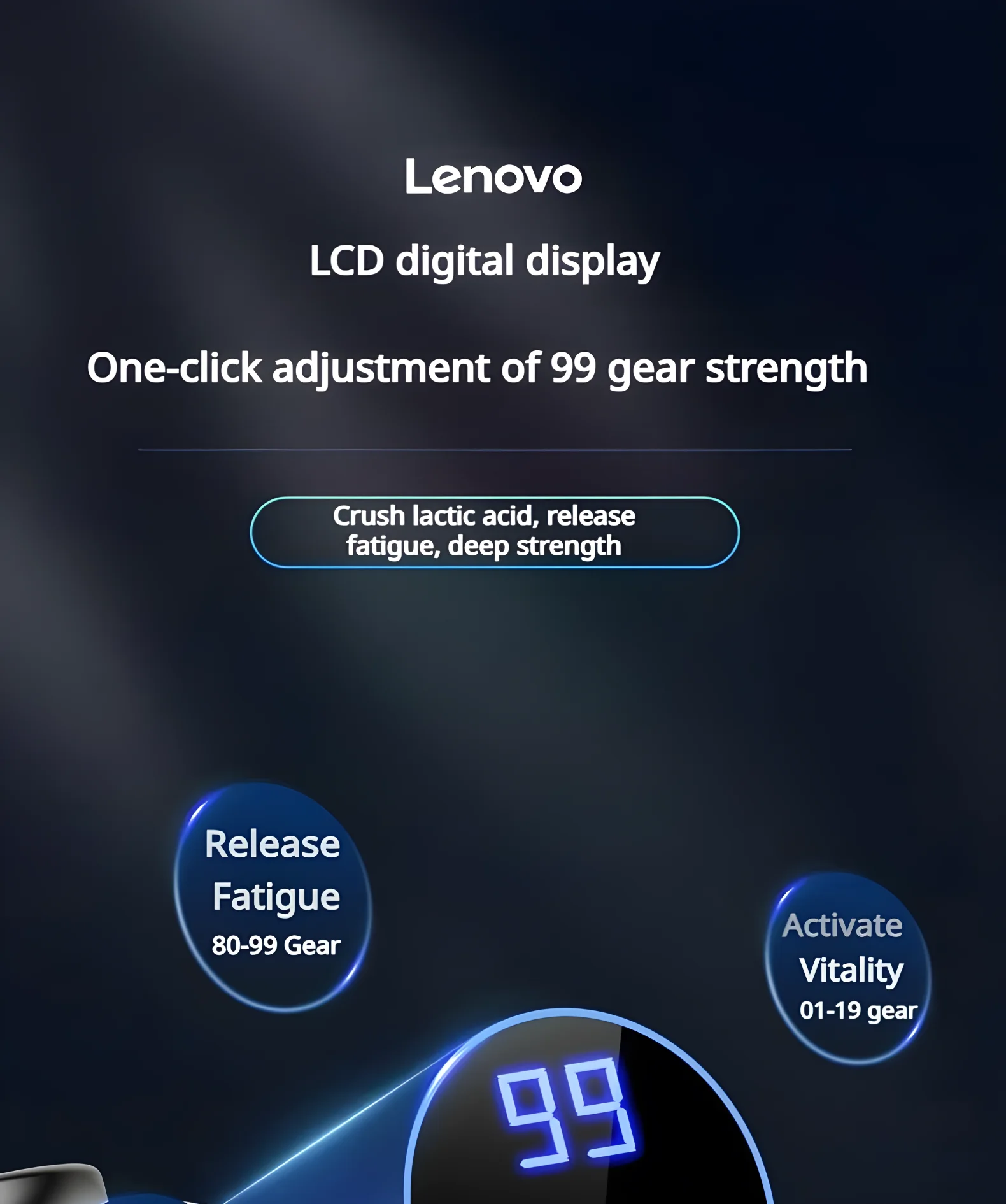 Lenovo Brand Fascia Gun Deeply Relieves Muscle Soreness Fitness and Relaxation Equipment LED Touch Screen 8Massage Head Gifts Lenovo Brand Fascia Gun Deeply Relieves Muscle Soreness Fitness and Relaxation Equipment LED Touch Screen 8Massage Head Gifts