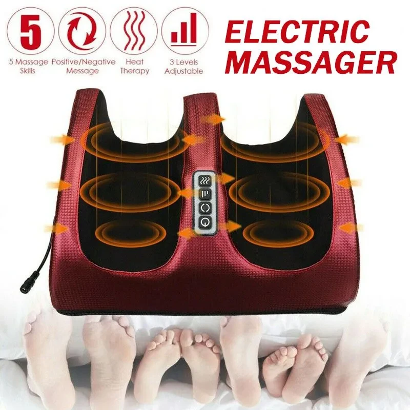 Infrared Heating Electric Foot Massage Shiatsu Relax Body Massager Heat Deep Muscles Kneading Roller Salud Relaxation Therapy - Image 2