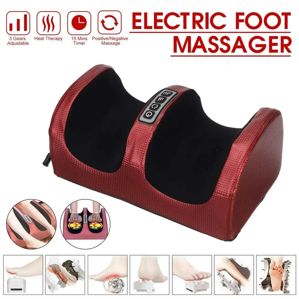 Infrared Heating Electric Foot Massage Shiatsu Relax Body Massager Heat Deep Muscles Kneading Roller Salud Relaxation Therapy - Image 3