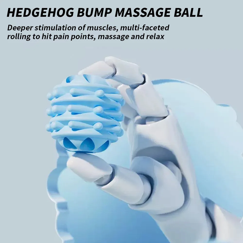 Yoga Massage Stick Yoga Fitness Wolf Teeth Muscles Massage Stick Calves Thighs Quadriceps Arm Forearm Relaxation Artifact Roller