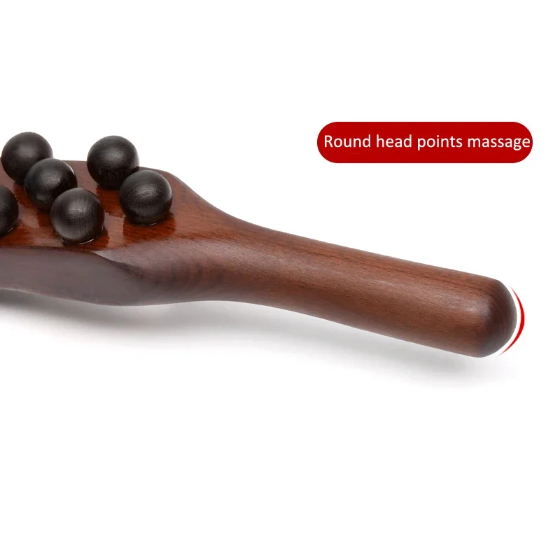 Wooden Gua Sha Massage Stick Carbonized Wood Guasha Scraping Tool Rolling Stick Full Body Massager Anti Cellulite 8/20/31 Beads Wooden Gua Sha Massage Stick Carbonized Wood Guasha Scraping Tool Rolling Stick Full Body Massager Anti Cellulite 8/20/31 Beads