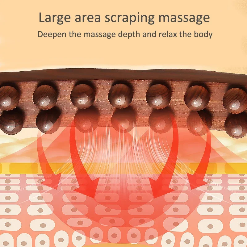 Wooden Gua Sha Massage Stick Carbonized Wood Guasha Scraping Tool Rolling Stick Full Body Massager Anti Cellulite 8/20/31 Beads Wooden Gua Sha Massage Stick Carbonized Wood Guasha Scraping Tool Rolling Stick Full Body Massager Anti Cellulite 8/20/31 Beads