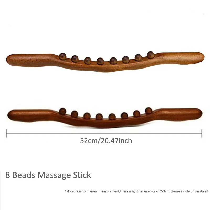 Wooden Gua Sha Massage Stick Carbonized Wood Guasha Scraping Tool Rolling Stick Full Body Massager Anti Cellulite 8/20/31 Beads Wooden Gua Sha Massage Stick Carbonized Wood Guasha Scraping Tool Rolling Stick Full Body Massager Anti Cellulite 8/20/31 Beads