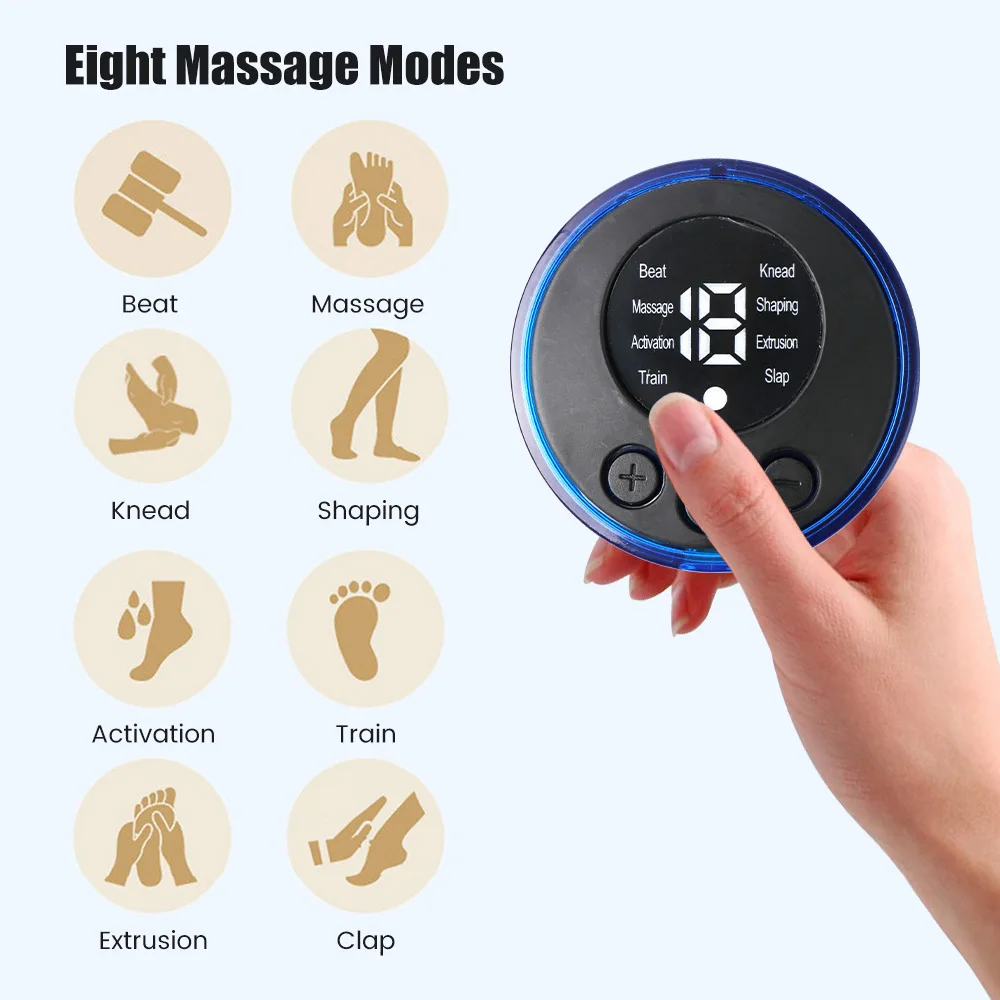 5pcs set Neck Back Massager Sticker EMS Pulse Mini Electric Massage for Shoulder Leg Cervical Body Muscle Stimulator Relief Pain - Image 3