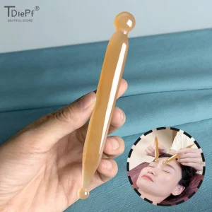 Massage Stick Natural Jade Stick Stone Gua Sha Facial Massage Acupunctur Point Pen Chinese Medicine Guasha Beauty Messager Tool