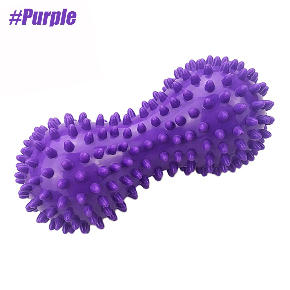 1pcs Massage Roller Peanut Double Lacrosse Spiky Ball Myofascial Balls for Plantar Fasciitis Mobility Back Foot Arch Pain Relief
