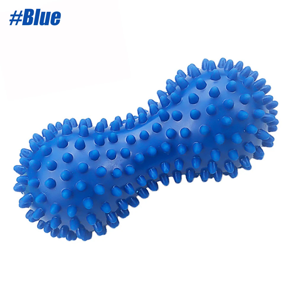 1pcs Massage Roller Peanut Double Lacrosse Spiky Ball Myofascial Balls for Plantar Fasciitis Mobility Back Foot Arch Pain Relief