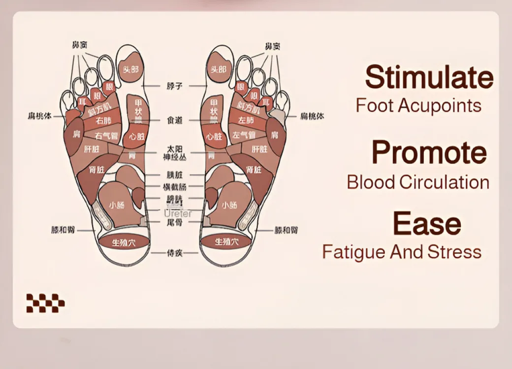 Stylish Look Acupressure Point Massager Foot Massager Multifunction High Efficiency Burning Allaround Care Lightweight And Easy