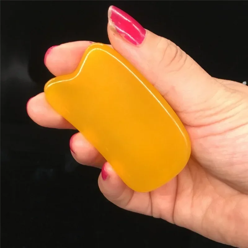 마사지 Resin Gua Sha Massage Board Acupoint Beeswax Guasha Acupuncture SPA Massager Scrapers Tools for Face Neck Back Body Care - Image 5