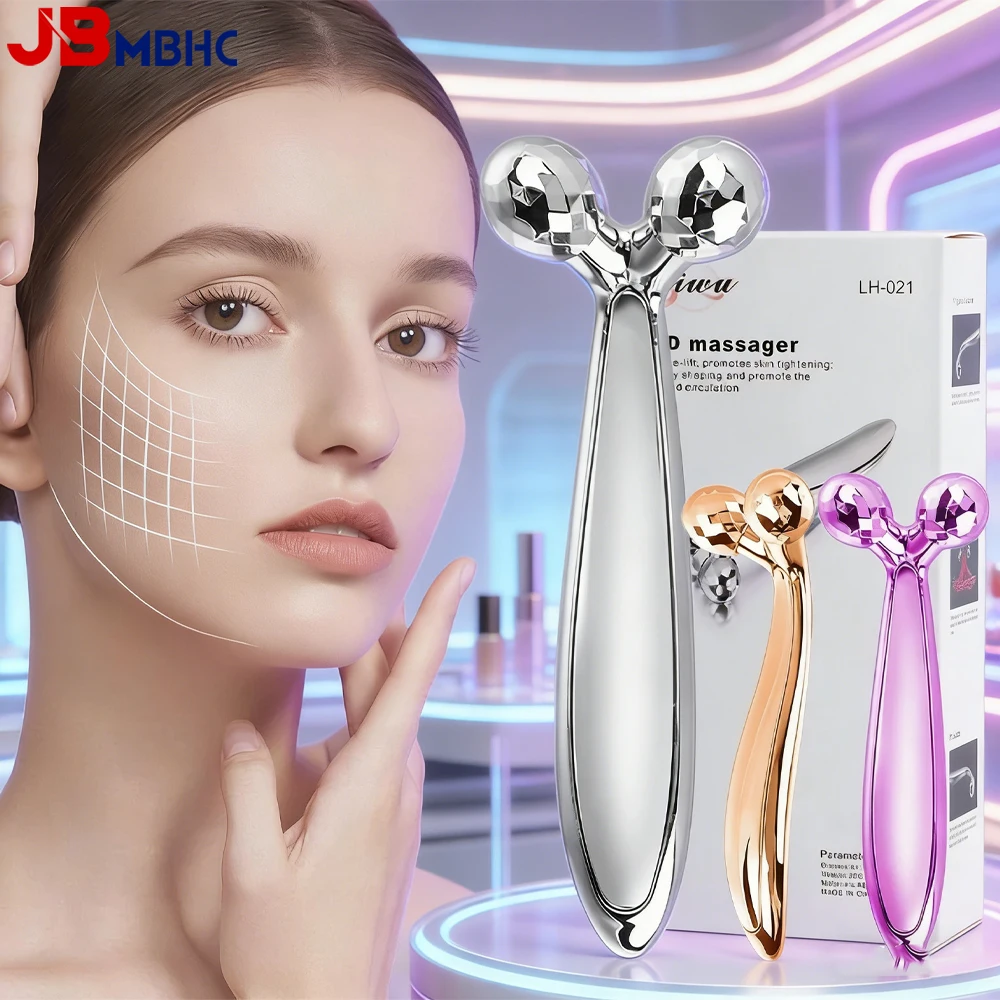 Face Lifting 3D Roller Massager 360 Rotate Face Full Body Shape Massage Facial Lifting Wrinkle Remover Relaxation Skin Care