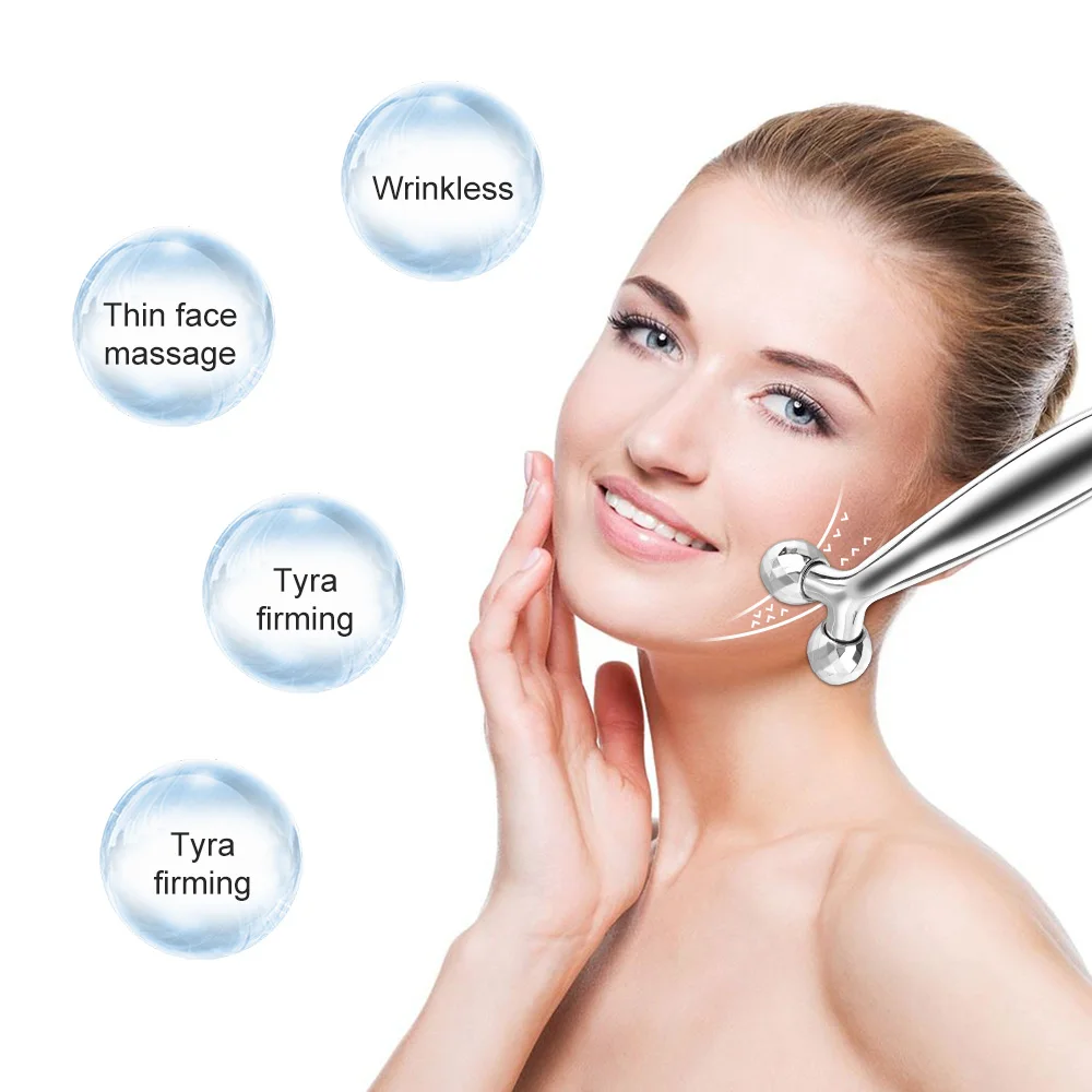 Face Lifting 3D Roller Massager 360 Rotate Face Full Body Shape Massage Facial Lifting Wrinkle Remover Relaxation Skin Care