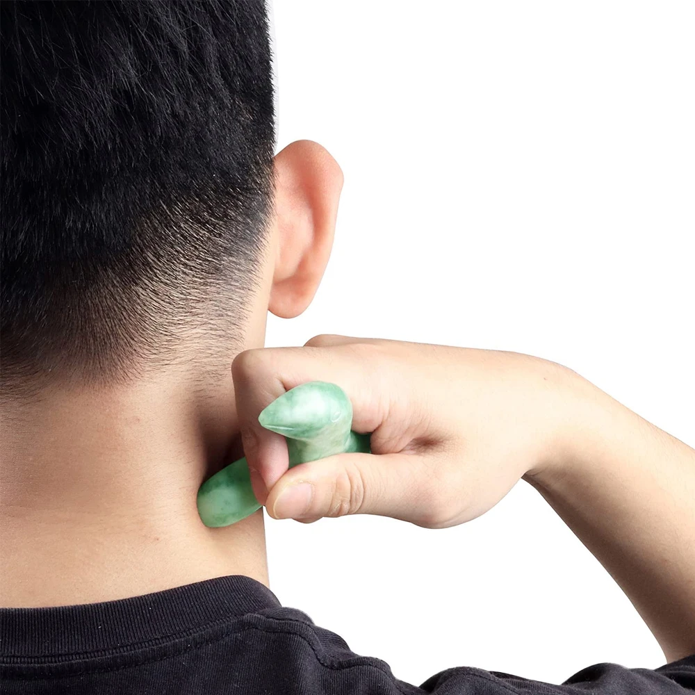 Natural Jade Foot Massager, Acupuncture Trigger Point Massage Foot Care Therapeutic Relief Tool For Foot Back Neck Shoulder Natural Jade Foot Massager, Acupuncture Trigger Point Massage Foot Care Therapeutic Relief Tool For Foot Back Neck Shoulder
