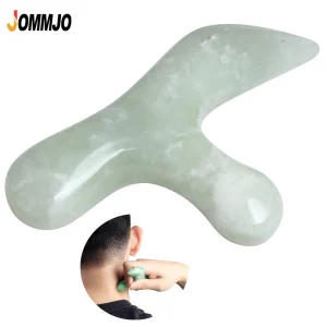 Natural Jade Foot Massager, Acupuncture Trigger Point Massage Foot Care Therapeutic Relief Tool For Foot Back Neck Shoulder