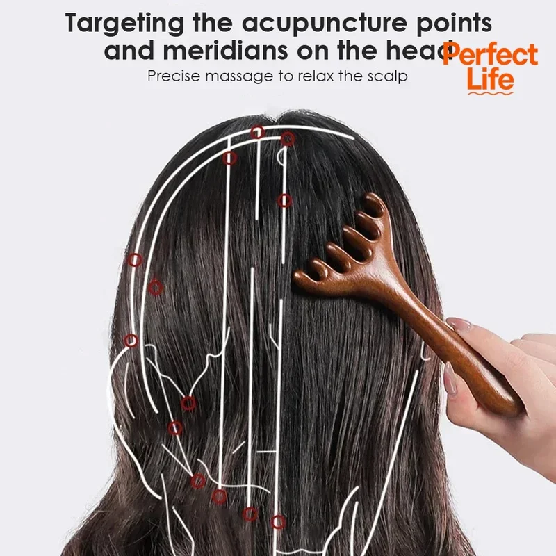 1Pcs Massager Gua Sha Natural Golden Sandalwood Five-Claw Scalp Tool Back Scratcher Spa Handheld Meridian Massage Comb Hair Care 1Pcs Massager Gua Sha Natural Golden Sandalwood Five-Claw Scalp Tool Back Scratcher Spa Handheld Meridian Massage Comb Hair Care