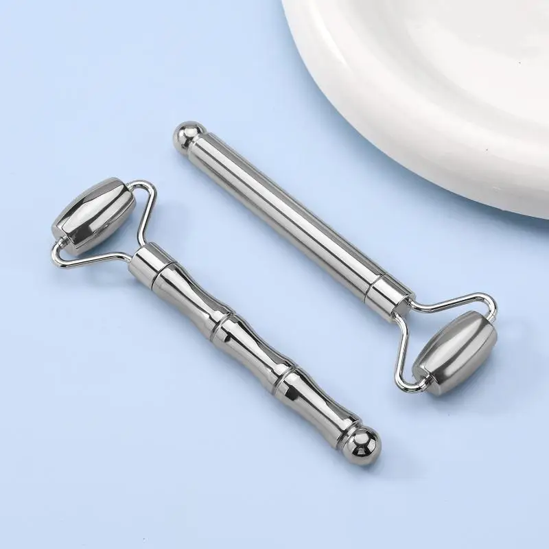 Facial Roller Gua Sha Beauty Face Neck Massage Tool Stainless Steel Skin Tightening Face Lifting Beauty Care Massage Roller Facial Roller Gua Sha Beauty Face Neck Massage Tool Stainless Steel Skin Tightening Face Lifting Beauty Care Massage Roller