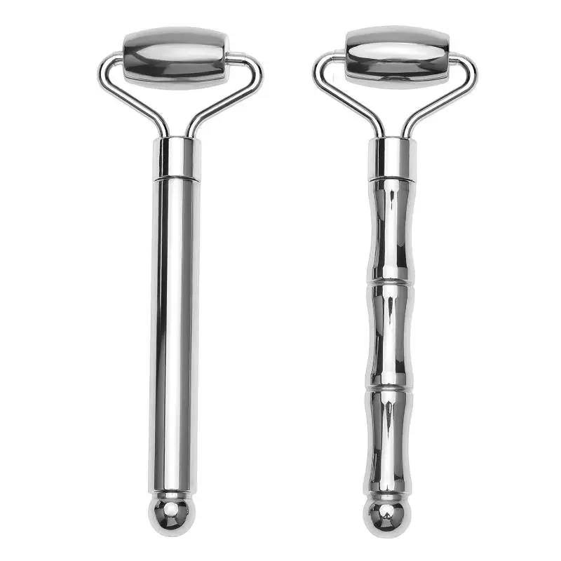 Facial Roller Gua Sha Beauty Face Neck Massage Tool Stainless Steel Skin Tightening Face Lifting Beauty Care Massage Roller Facial Roller Gua Sha Beauty Face Neck Massage Tool Stainless Steel Skin Tightening Face Lifting Beauty Care Massage Roller