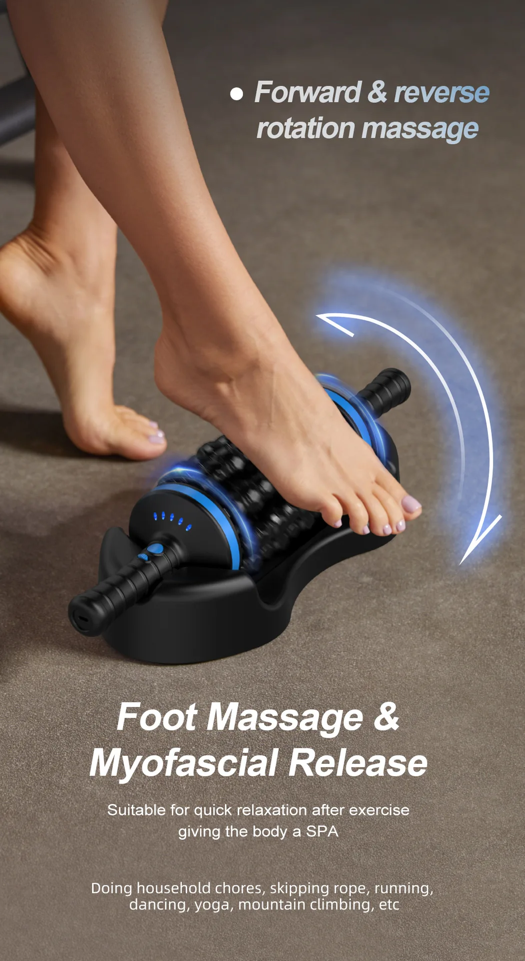 NEWGAGA Cordless Roller Body Massage Rechargeable Back Foot Leg Relaxer Vibrators Rolling Percussive Massager Muscle Relaxation NEWGAGA Cordless Roller Body Massage Rechargeable Back Foot Leg Relaxer Vibrators Rolling Percussive Massager Muscle Relaxation