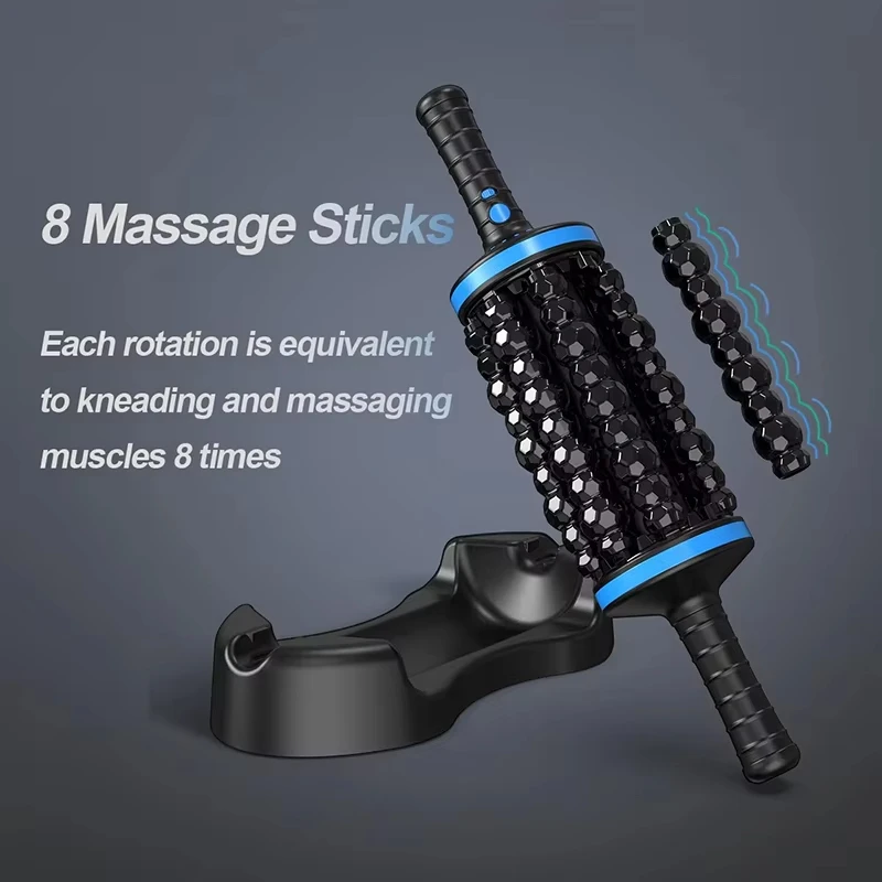 NEWGAGA Cordless Roller Body Massage Rechargeable Back Foot Leg Relaxer Vibrators Rolling Percussive Massager Muscle Relaxation - Image 4