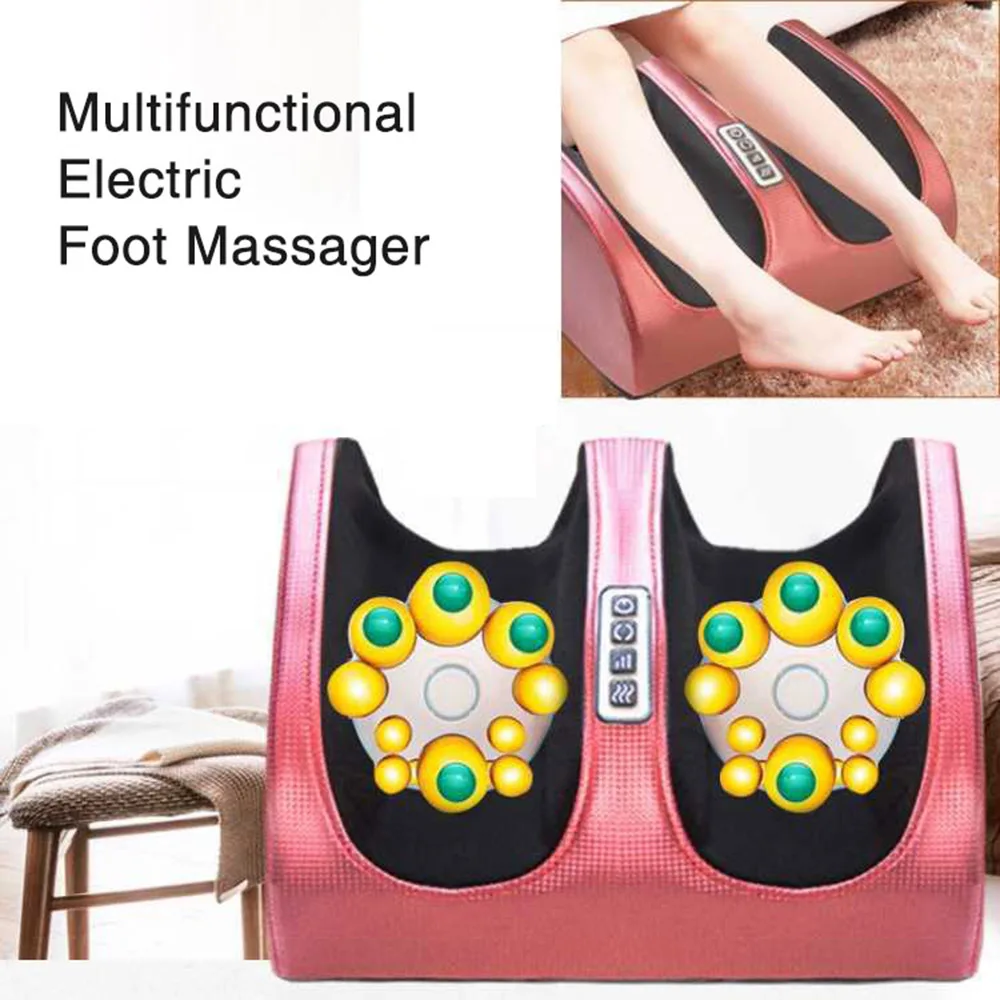 Electric Foot Massager Heating Therapy Hot Compression Shiatsu Kneading Roller Muscle Relaxation Pain Relief Foot Spa Machine Electric Foot Massager Heating Therapy Hot Compression Shiatsu Kneading Roller Muscle Relaxation Pain Relief Foot Spa Machine