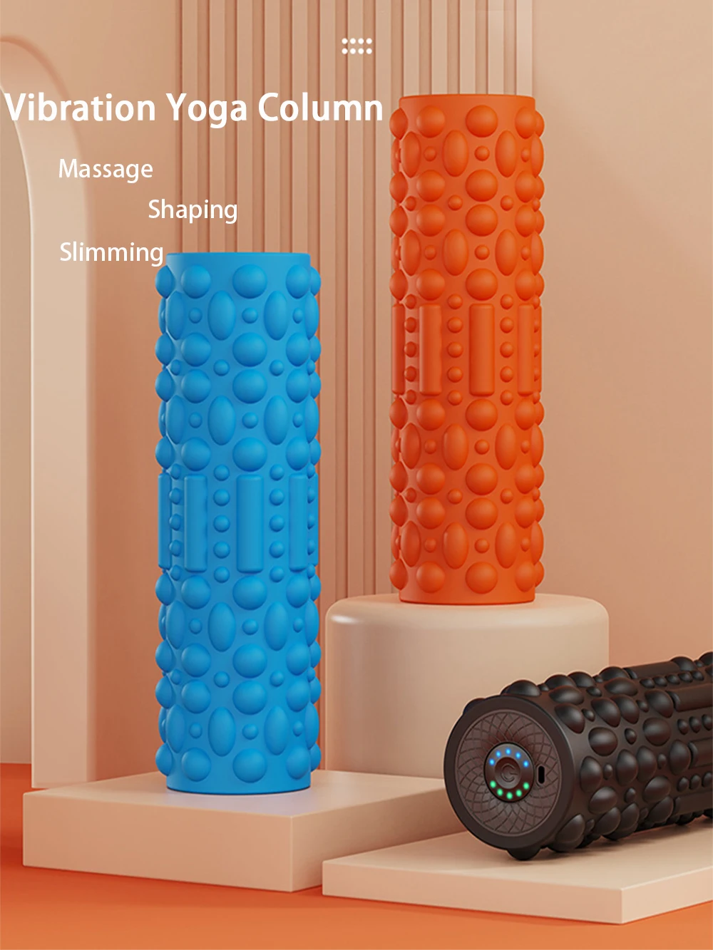 Rechargeable 5 Gears Vibrating Massage Ball Portable Peanut Massager Vibrating Foam Roller For Fitness Mobility Yoga Relaxation Rechargeable 5 Gears Vibrating Massage Ball Portable Peanut Massager Vibrating Foam Roller For Fitness Mobility Yoga Relaxation