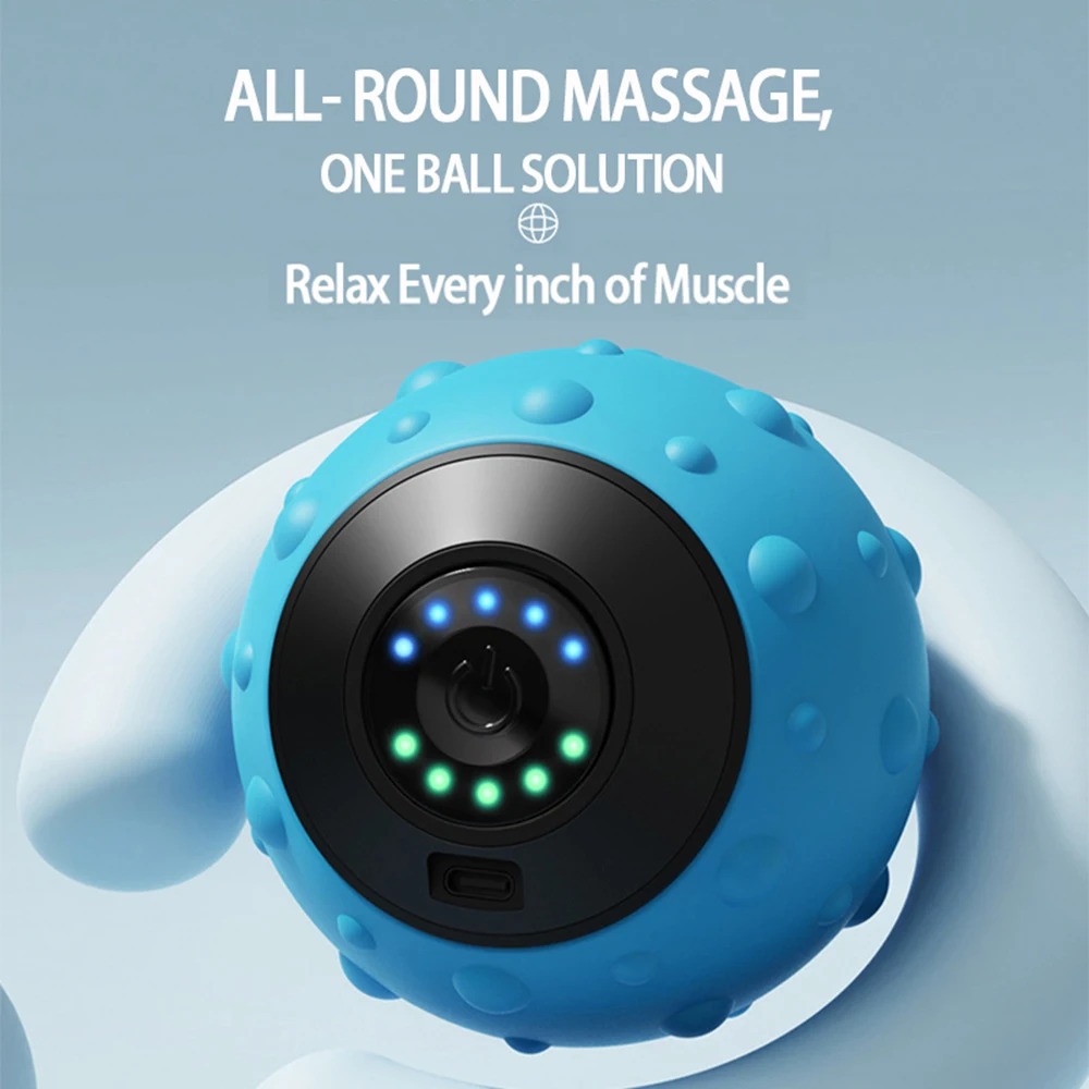 Rechargeable 5 Gears Vibrating Massage Ball Portable Peanut Massager Vibrating Foam Roller For Fitness Mobility Yoga Relaxation Rechargeable 5 Gears Vibrating Massage Ball Portable Peanut Massager Vibrating Foam Roller For Fitness Mobility Yoga Relaxation