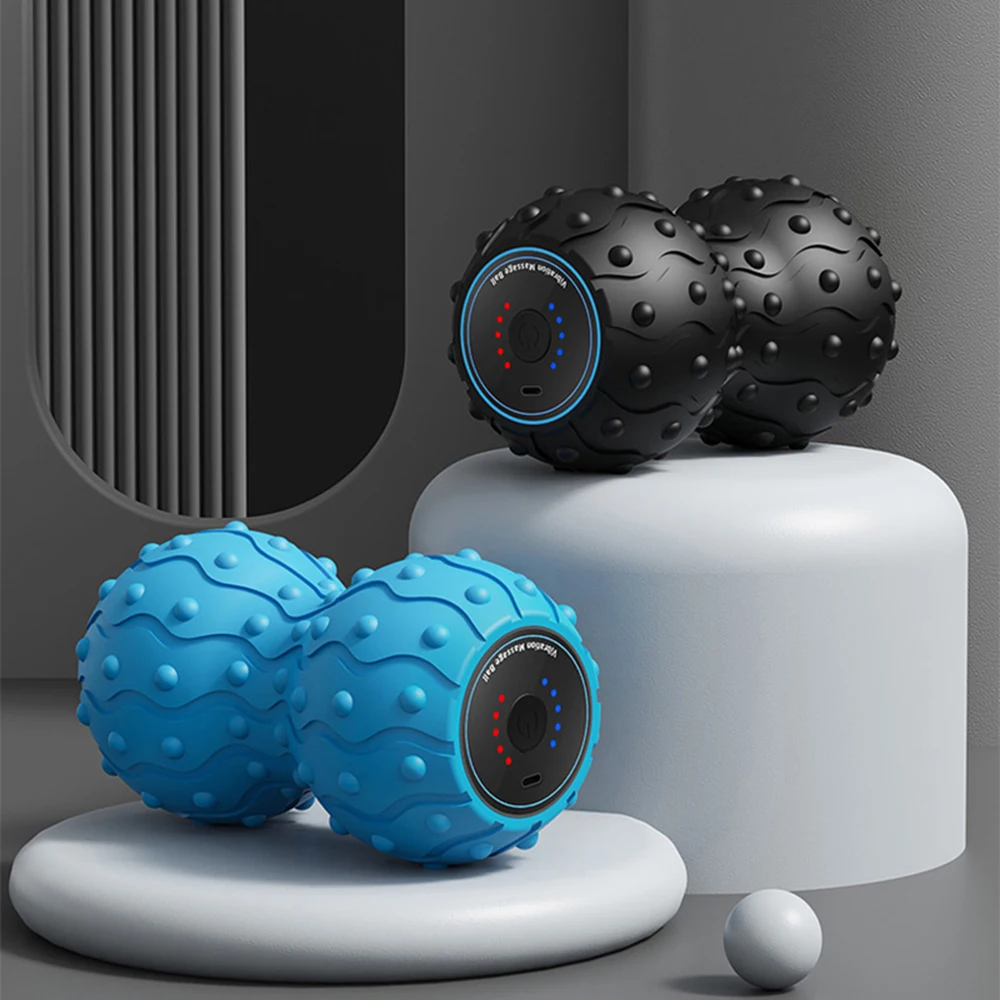Rechargeable 5 Gears Vibrating Massage Ball Portable Peanut Massager Vibrating Foam Roller For Fitness Mobility Yoga Relaxation Rechargeable 5 Gears Vibrating Massage Ball Portable Peanut Massager Vibrating Foam Roller For Fitness Mobility Yoga Relaxation