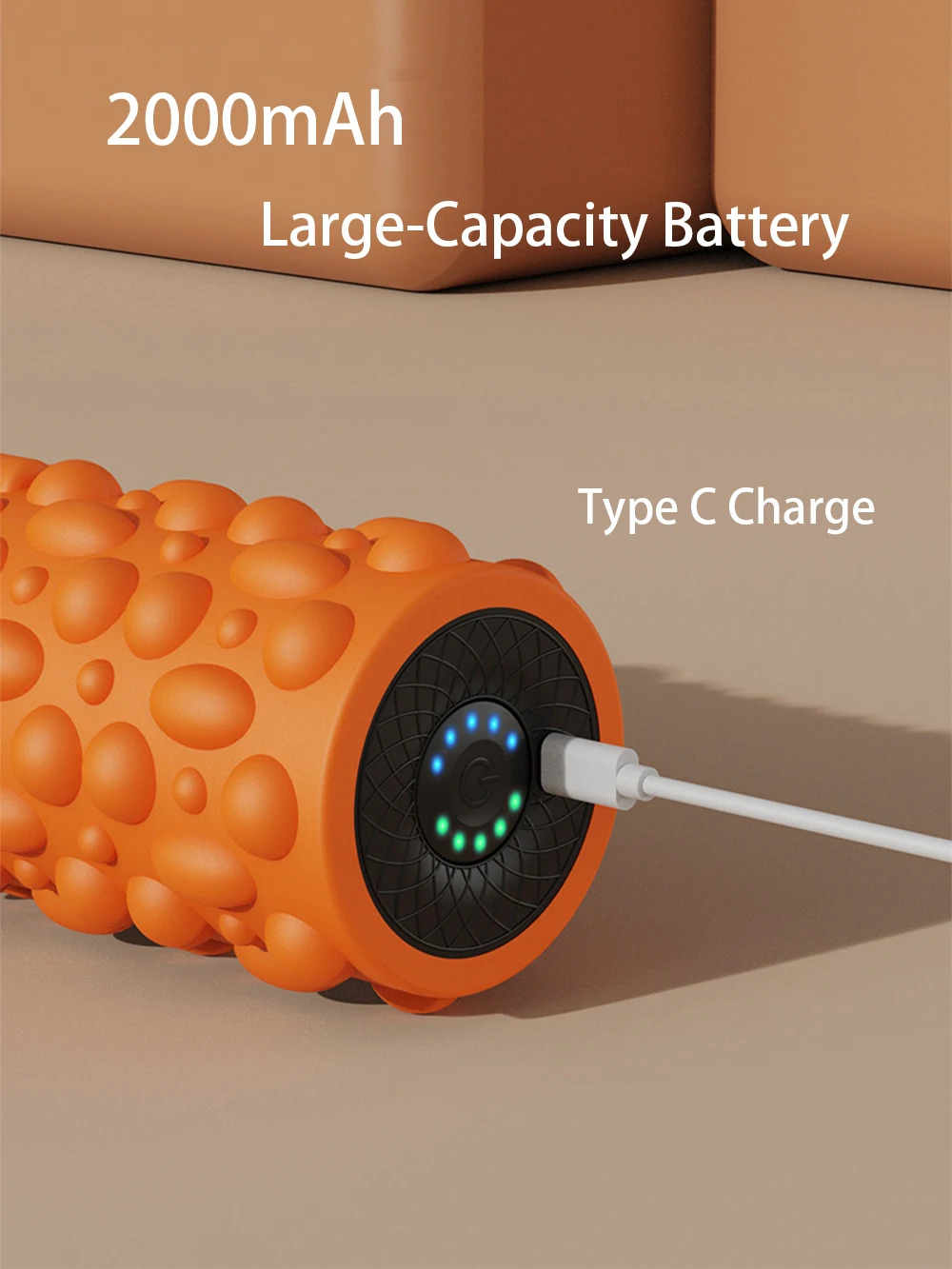 Rechargeable 5 Gears Vibrating Massage Ball Portable Peanut Massager Vibrating Foam Roller For Fitness Mobility Yoga Relaxation Rechargeable 5 Gears Vibrating Massage Ball Portable Peanut Massager Vibrating Foam Roller For Fitness Mobility Yoga Relaxation