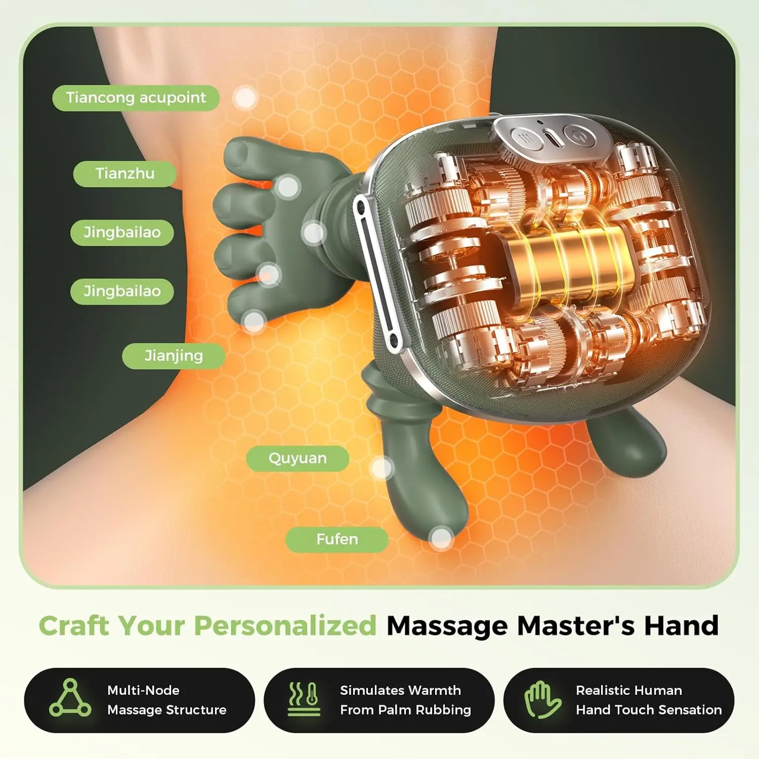 Electric Heated Massager For Neck Shoulder And Muscle Deep Tissue 4D Kneading Massage For Pain Relief Deep Tissue Massage - Image 6