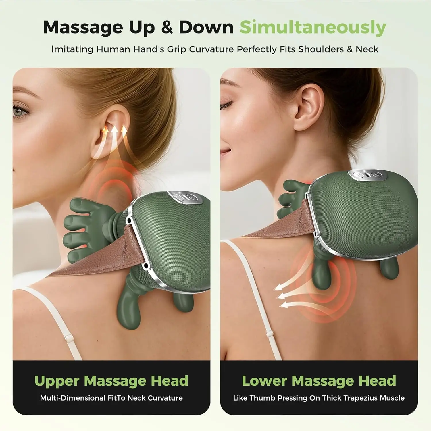 Electric Heated Massager For Neck Shoulder And Muscle Deep Tissue 4D Kneading Massage For Pain Relief Deep Tissue Massage - Image 4