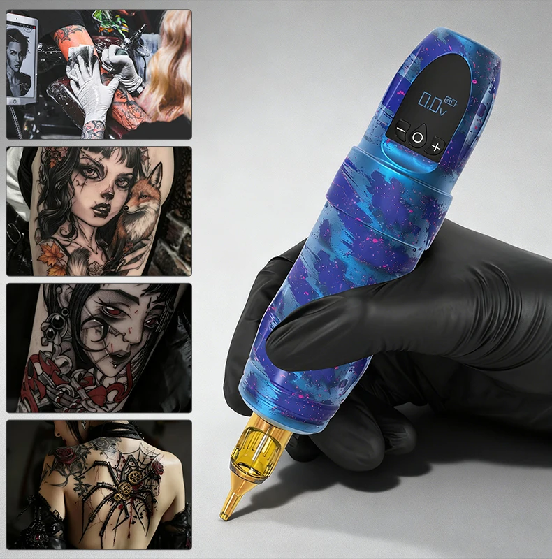YILONG Tattoo Machine Pen 1600mAh Wireless Power Supply Permanent Makeup Coreless Motor Direct Drive Tattoo Gun For Art YILONG Tattoo Machine Pen 1600mAh Wireless Power Supply Permanent Makeup Coreless Motor Direct Drive Tattoo Gun For Art