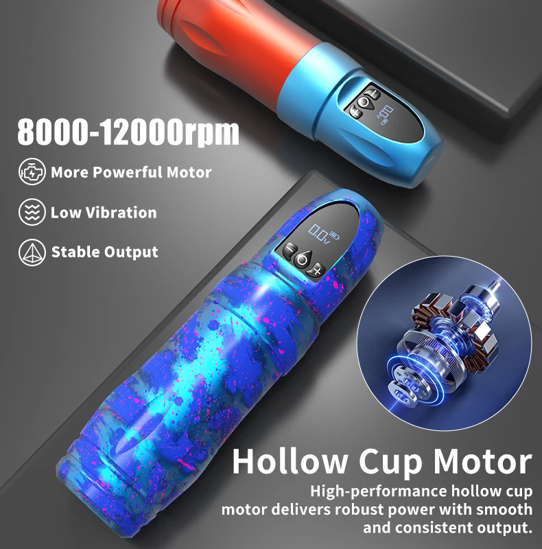 YILONG Tattoo Machine Pen 1600mAh Wireless Power Supply Permanent Makeup Coreless Motor Direct Drive Tattoo Gun For Art YILONG Tattoo Machine Pen 1600mAh Wireless Power Supply Permanent Makeup Coreless Motor Direct Drive Tattoo Gun For Art