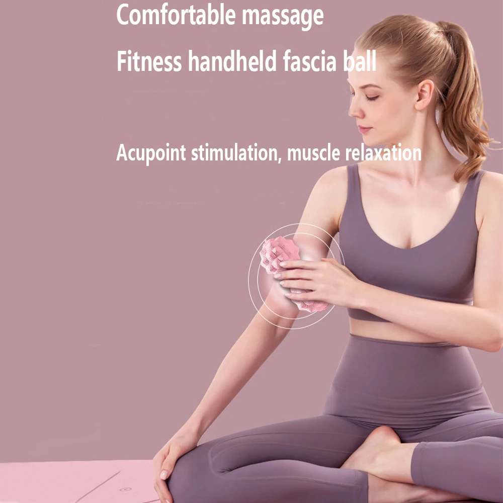 TPR Raised Point Fascia Massage Ball Deep Tissue Muscle Relaxation Yoga Fitness Ball Waist Back Foot Massager Posture Master TPR Raised Point Fascia Massage Ball Deep Tissue Muscle Relaxation Yoga Fitness Ball Waist Back Foot Massager Posture Master