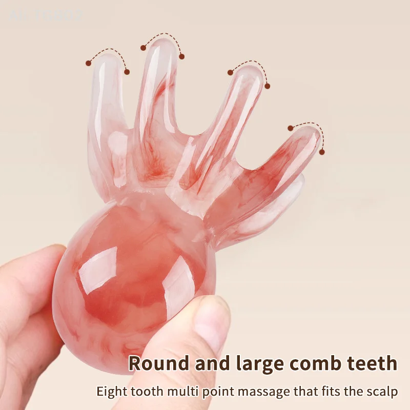 Resin Octopus Scalp Massage Comb Meridian Scraping Acupuncture Gua Sha Fatigue Relief Brush for Head And Body Resin Octopus Scalp Massage Comb Meridian Scraping Acupuncture Gua Sha Fatigue Relief Brush for Head And Body