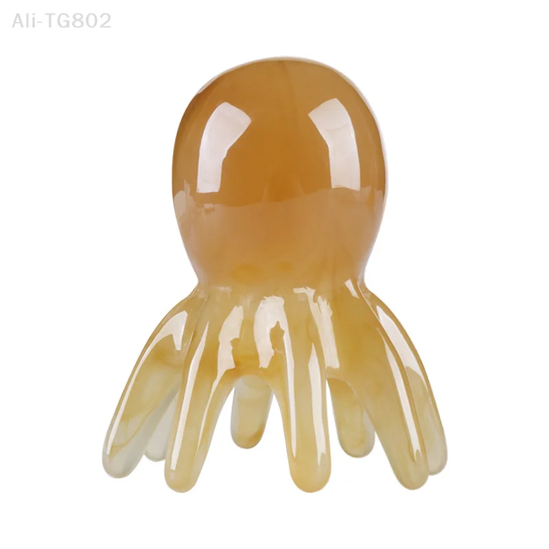Resin Octopus Scalp Massage Comb Meridian Scraping Acupuncture Gua Sha Fatigue Relief Brush for Head And Body Resin Octopus Scalp Massage Comb Meridian Scraping Acupuncture Gua Sha Fatigue Relief Brush for Head And Body