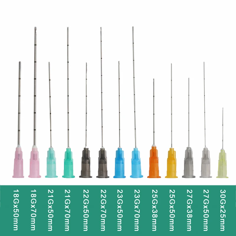 Micro Tip Blunt Cannula for Filler 18G 20G 21G 22G 25G 27G 30G 25/38/50/70mm Disposable Sterile Syringe Needle Micro Tip Blunt Cannula for Filler 18G 20G 21G 22G 25G 27G 30G 25/38/50/70mm Disposable Sterile Syringe Needle