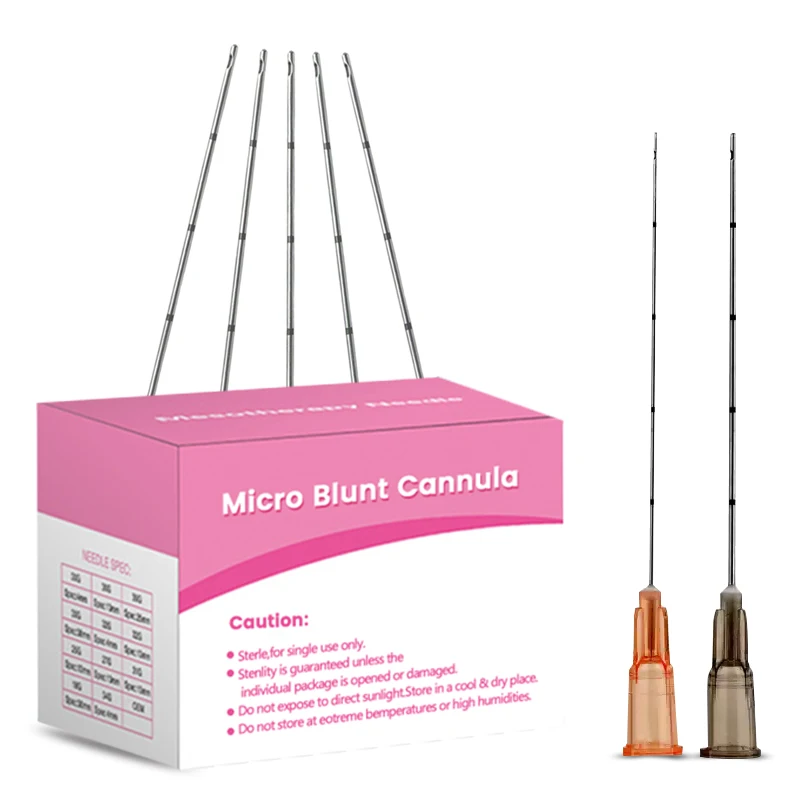 Micro Tip Blunt Cannula for Filler 18G 20G 21G 22G 25G 27G 30G 25/38/50/70mm Disposable Sterile Syringe Needle Micro Tip Blunt Cannula for Filler 18G 20G 21G 22G 25G 27G 30G 25/38/50/70mm Disposable Sterile Syringe Needle