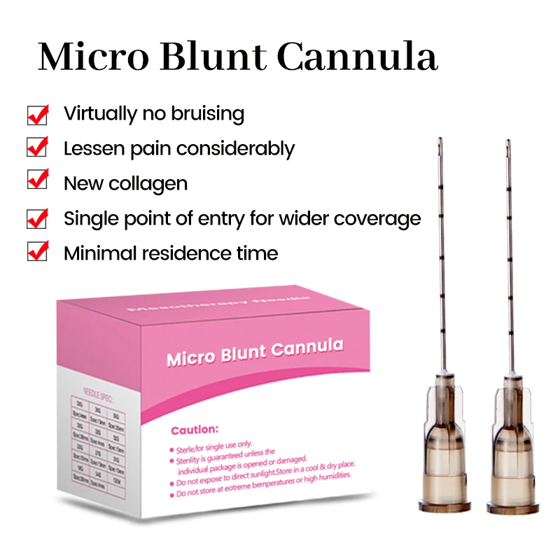 Micro Tip Blunt Cannula for Filler 18G 20G 21G 22G 25G 27G 30G 25/38/50/70mm Disposable Sterile Syringe Needle - Image 3