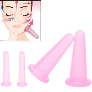4pcs Silicone Facial Cupping Set for Face And Eye Anti-Cellulite Massage Health Care Vacuum Cupping Kit for Facial Care