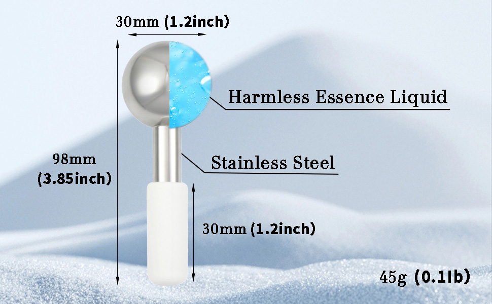 Ice Globes for Face Eyes Stainless Cool Massagers Cold Roller Cooling Globes for Puffiness Sagging Skin Facial Relaxation Ice Globes for Face Eyes Stainless Cool Massagers Cold Roller Cooling Globes for Puffiness Sagging Skin Facial Relaxation