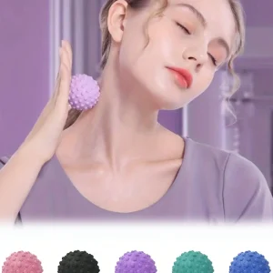 1PCS Raised-Dot Yoga Fascia Massage Ball - Acupressure Pilates Ball for Back/Waist/Foot, Ideal for Home & Gym (Yoga Accessories)