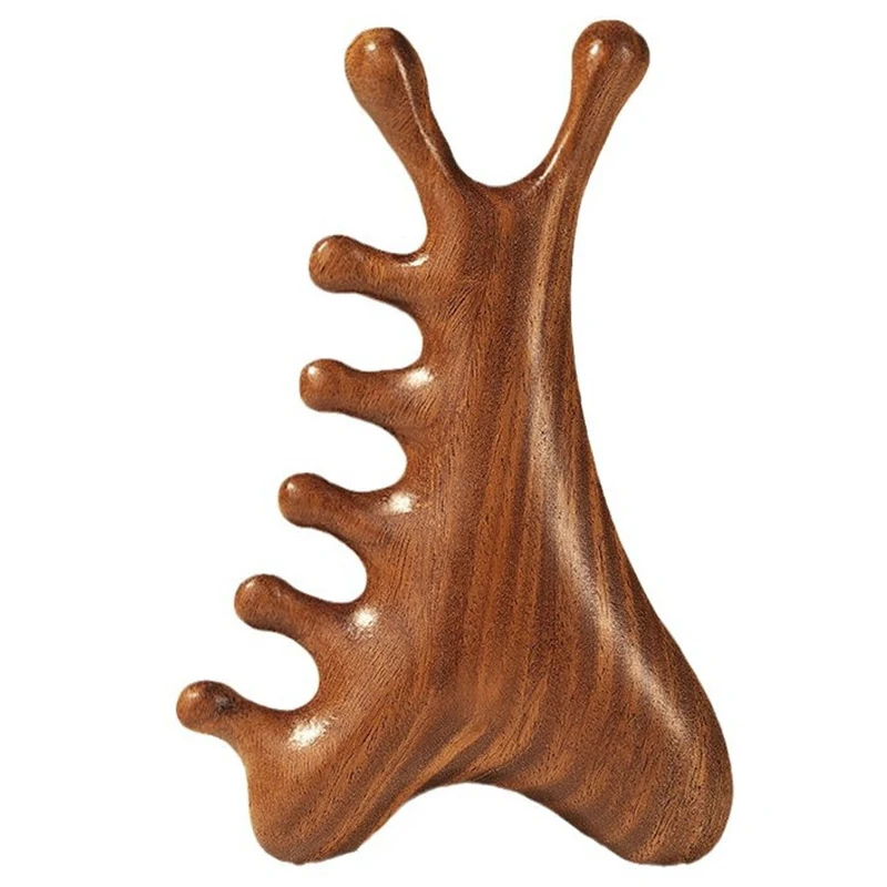 Multifunctional Meridian Wooden Massage Head Health Comb Guasha Point Comb Sandalwood Large Wide Tooth Multifunctional Meridian Wooden Massage Head Health Comb Guasha Point Comb Sandalwood Large Wide Tooth