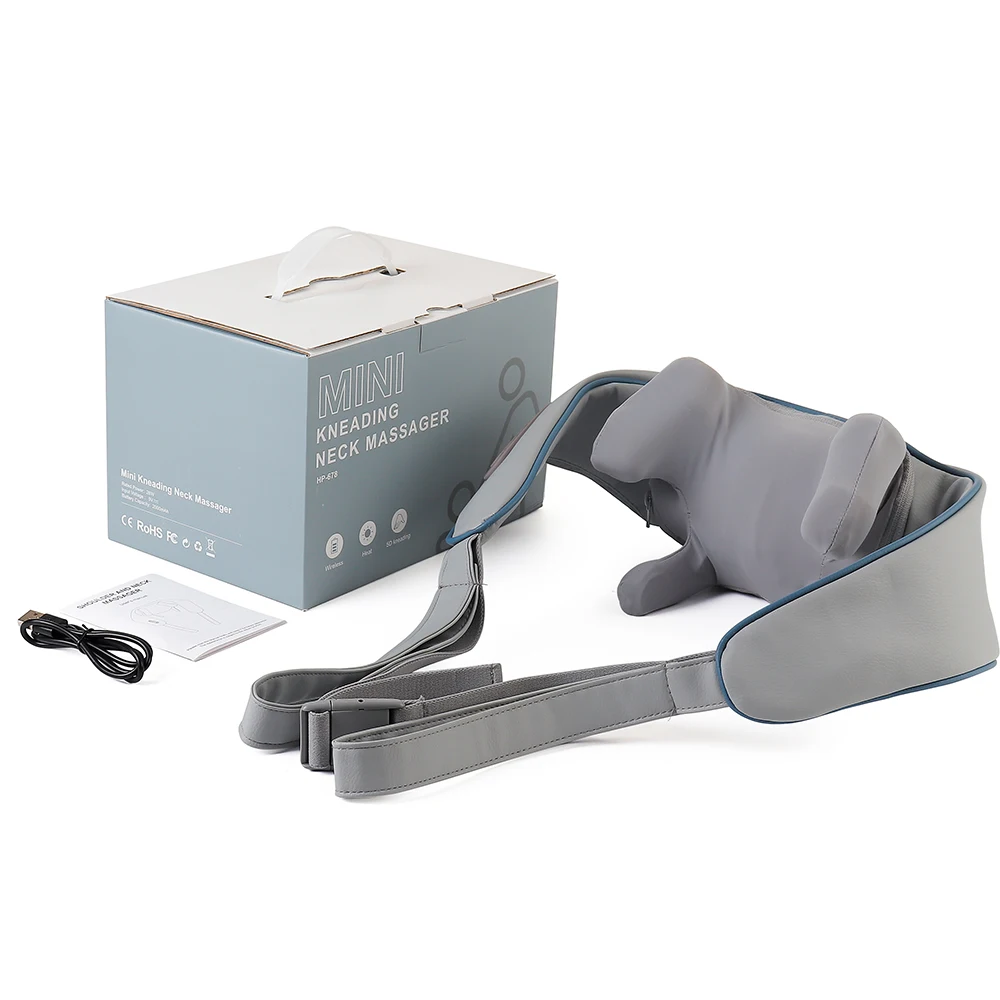 Foreverlily 26W Brushless Motor Neck And Shoulder Massager Wireless Shoulder And Back Kneading Massage Shawl Neck masajeador Foreverlily 26W Brushless Motor Neck And Shoulder Massager Wireless Shoulder And Back Kneading Massage Shawl Neck masajeador