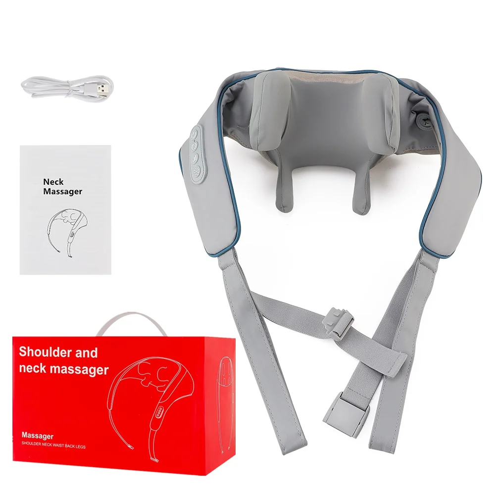 Foreverlily 26W Brushless Motor Neck And Shoulder Massager Wireless Shoulder And Back Kneading Massage Shawl Neck masajeador Foreverlily 26W Brushless Motor Neck And Shoulder Massager Wireless Shoulder And Back Kneading Massage Shawl Neck masajeador