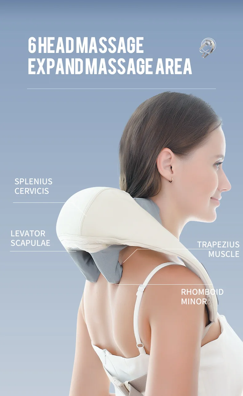 Foreverlily 26W Brushless Motor Neck And Shoulder Massager Wireless Shoulder And Back Kneading Massage Shawl Neck masajeador Foreverlily 26W Brushless Motor Neck And Shoulder Massager Wireless Shoulder And Back Kneading Massage Shawl Neck masajeador