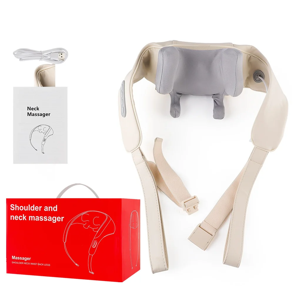 Foreverlily 26W Brushless Motor Neck And Shoulder Massager Wireless Shoulder And Back Kneading Massage Shawl Neck masajeador Foreverlily 26W Brushless Motor Neck And Shoulder Massager Wireless Shoulder And Back Kneading Massage Shawl Neck masajeador