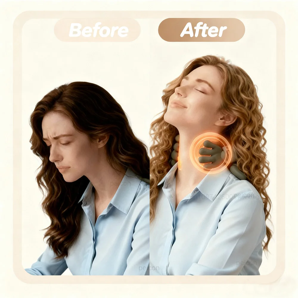 Neck Massager Electric Deep Tissue 4D Kneading Simulated Human Hand Massager for Neck Shoulder Pain Relief Muscle Relax Massager Neck Massager Electric Deep Tissue 4D Kneading Simulated Human Hand Massager for Neck Shoulder Pain Relief Muscle Relax Massager