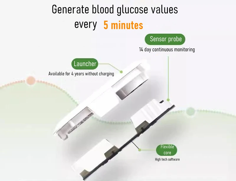 Aidex Glucose Sensor Transmitter Glucometer cgm monitor continuous glucose Diabetes Testing without puncture Freestyle Libre Aidex Glucose Sensor Transmitter Glucometer cgm monitor continuous glucose Diabetes Testing without puncture Freestyle Libre