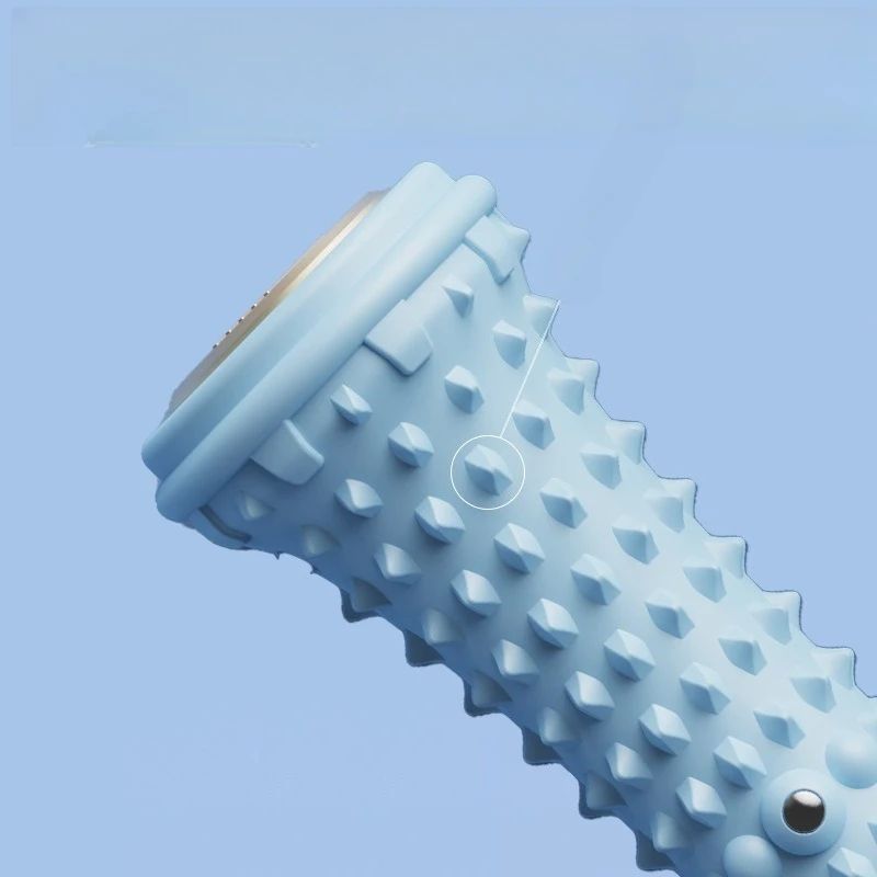 1pc Foot Massager with Speed Control - Deep Tissue Roller, Medium Firmness, Manual, Durable Plastic, Ideal for Yoga & Fitness