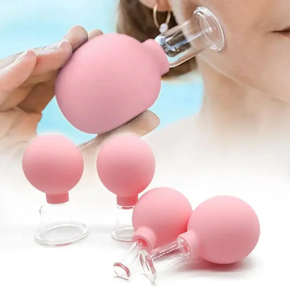 Vacuum Cupping Glass Jar Cellulite Massager For Face Acupuncture Hijama Suction Cup Slimming Fat Burning Health Care Face Sucker